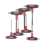 Juego de 7 Llaves Hexagonales ( Allen ) Milimétricas con Mango T. PSTH03007-l