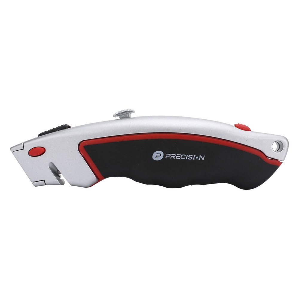 PSTH05001-l Navaja Uso Rudo con Cortador de Cable, Cuerpo Metálico, Mango Ergonómico (Con 5 Hojas de Repuesto). PST-H050-01 1