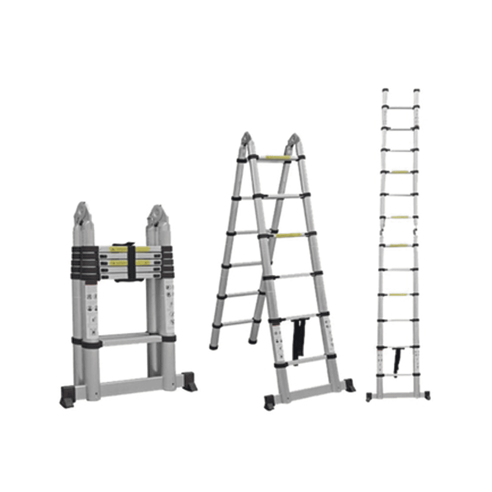 PSTH10002-AD-1-l Escalera Telescópica de Aluminio Tipo Tijera de 1.9 + 1.9 Metros de Altura PST-H10-002 2