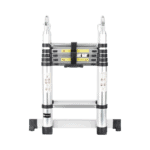 Escalera Telescópica de Aluminio Tipo Tijera de 1.9 + 1.9 Metros de Altura PSTH10002-AD-2-l
