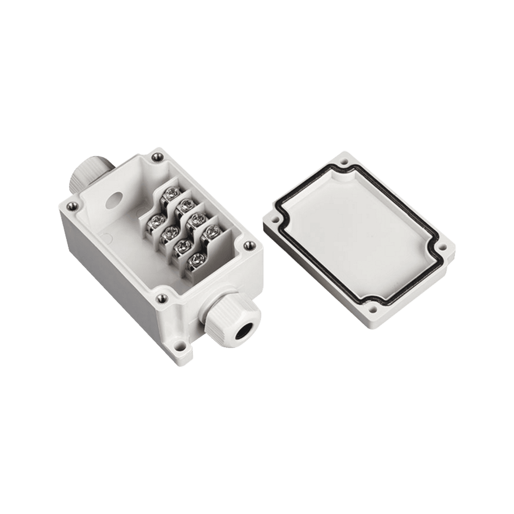 PSTTJ4P-l Caja de Conexión Exterior con Conexión Lateral para 4 Líneas (doble tornillo). Incluye Glándulas. PST-TJ-4P 1