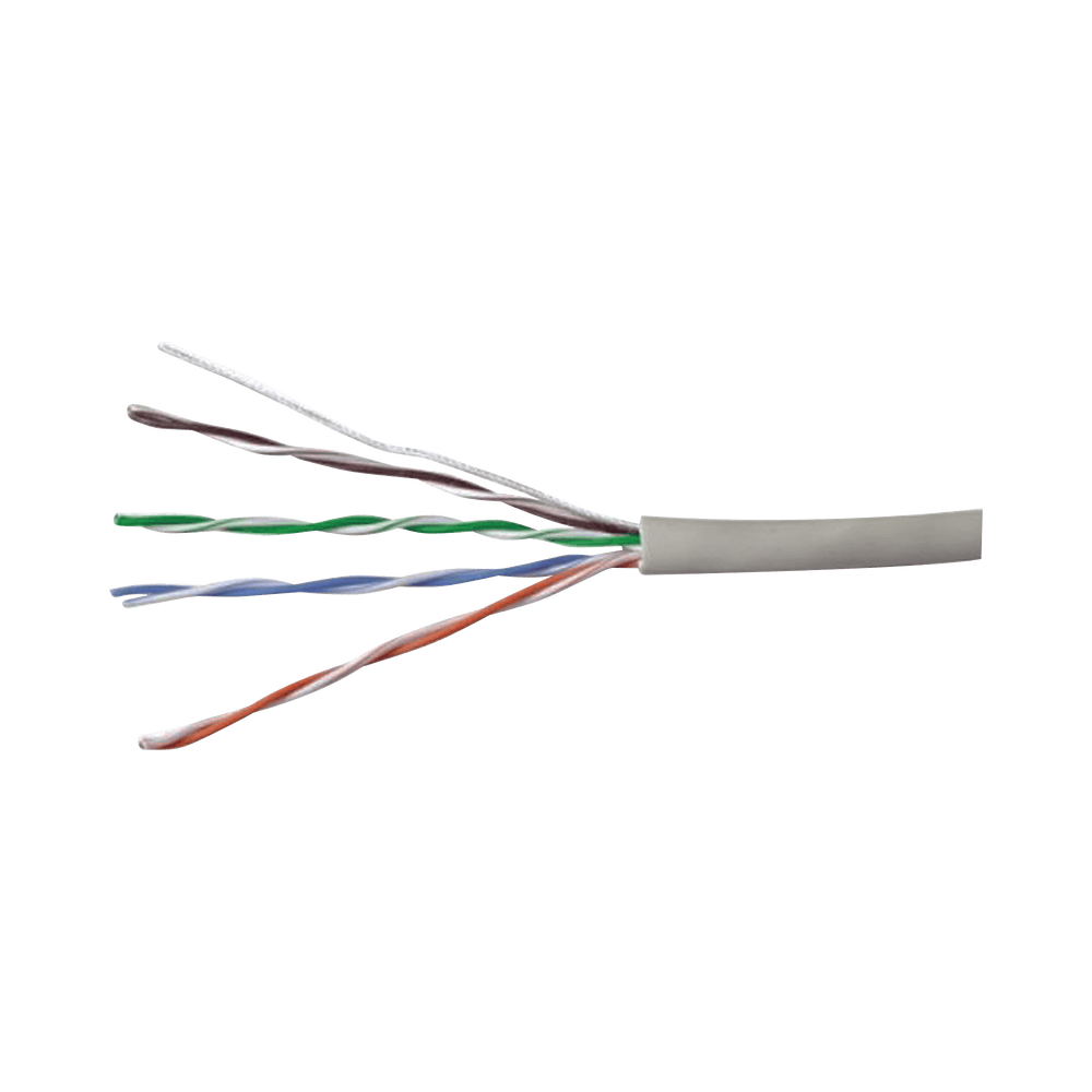 PUC5C04IGCE-l Bobina de Cable UTP 305 Metros (1000 Pies) de Cobre, PanNet, Gris, Categoría 5e (24 AWG), PVC (CM), de 4 Pares PUC5C04IG-CE 1
