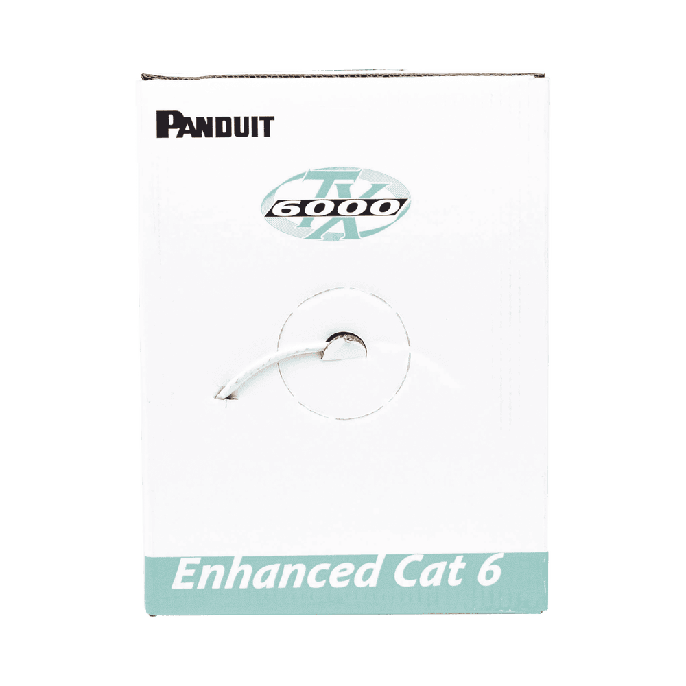 PUR6004IGFE-FRENTE-l Bobina de Cable UTP 305 Metros (1000 Pies) de Cobre, TX6000? PanNet, Reelex, Gris, Categoría 6 Mejorado (23 AWG), PVC (CMR, Riser), de 4 Pares PUR6004IG-FE 2