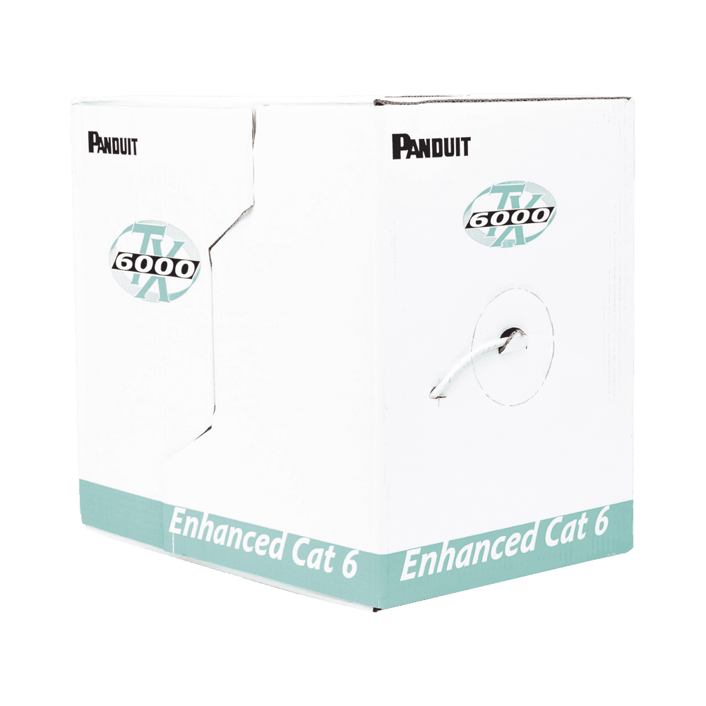 PUR6004IGFE-LAT-DER-l Bobina de Cable UTP 305 Metros (1000 Pies) de Cobre, TX6000? PanNet, Reelex, Gris, Categoría 6 Mejorado (23 AWG), PVC (CMR, Riser), de 4 Pares PUR6004IG-FE 3