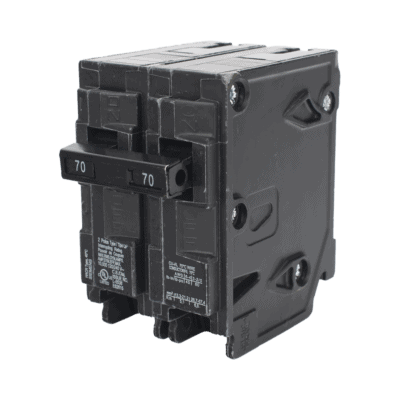 Interruptor automático enchufable tipo QP 2 polos, 70 amp