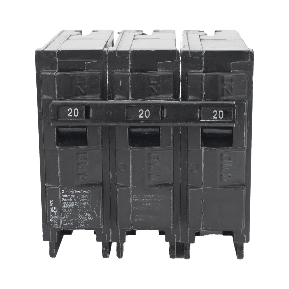 Q320-AD-1-l Interruptor automático enchufable tipo QP 3 polos, 20 amp Q320 2