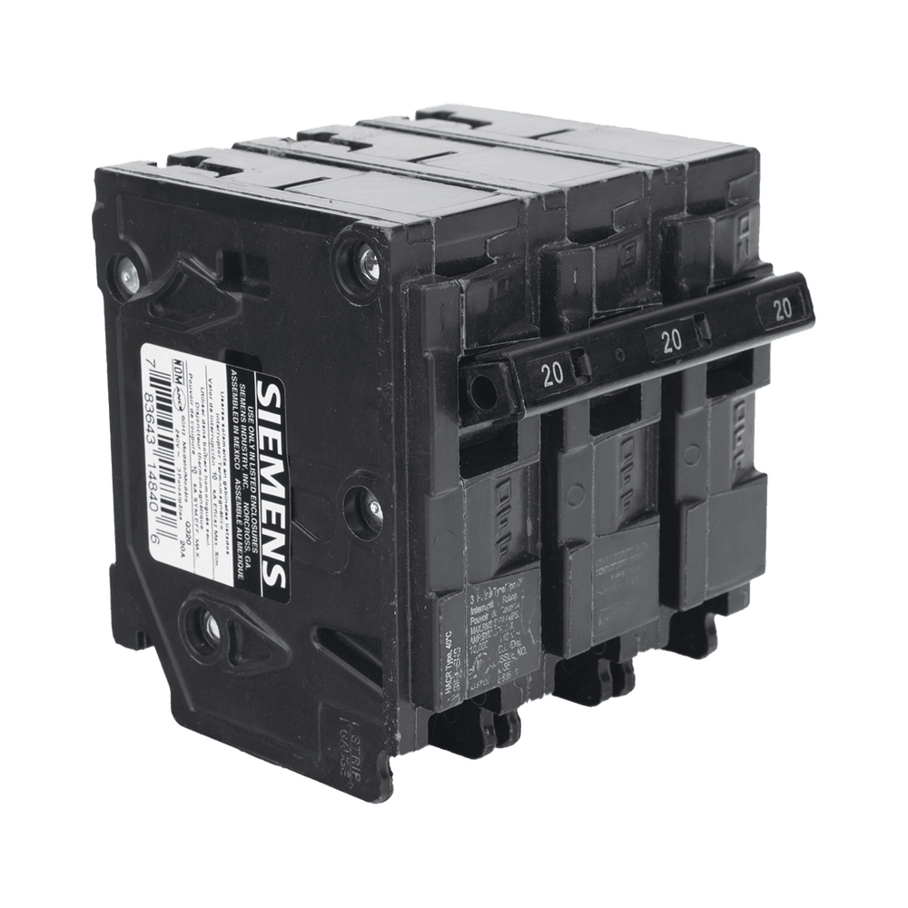 Q320-AD-2-l Interruptor automático enchufable tipo QP 3 polos, 20 amp Q320 3