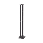 Rack de Dos Postes Estándar de 19 in, Rieles Numerados y Roscados #12-24, Fabricado en Aluminio, 45 Unidades de Rack, Color Negro R2P-AD-3-l
