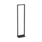 Rack de Dos Postes Estándar de 19 in, Rieles Numerados y Roscados #12-24, Fabricado en Aluminio, 45 Unidades de Rack, Color Negro R2P-l