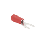 Terminal tipo horquilla ( espada ) aislada / 22 - 16 AWG / Rojo / Paquete de 25 piezas. RA1147-l