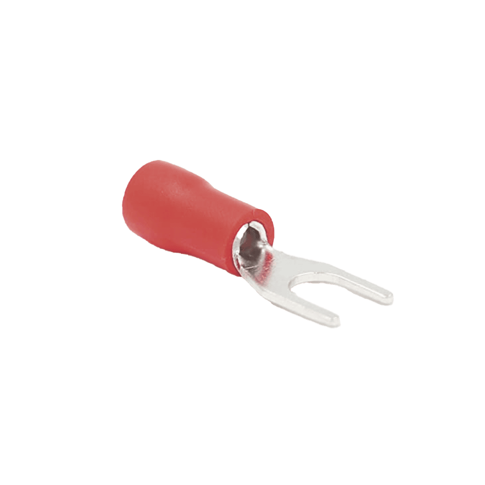 RA1147-l Terminal tipo horquilla ( espada ) aislada / 22 - 16 AWG / Rojo / Paquete de 25 piezas. RA1147 1