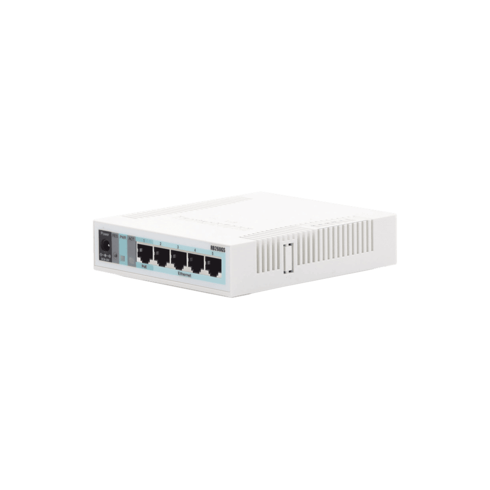 RB260GS-LAT-DER-l Switch Mikrotik 5 puertos Gigabit Ethernet y 1 SFP RB260GS 3
