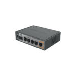 (hEX S) Router Dual Core, 5 puertos Gigabit, 1 Puerto SFP, PoE in, PoE Out RB760IGS-l-1