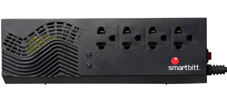 REGBIT080_full Regulador SMARTBITT SBAVR1200S, 4, Negro, 1200 VA, 600 W 6