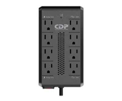 REGULADOR DE VOLTAJE CDP RAVR1408 1410VA/700W AVR, 8 Salidas, 175 Julios, 120 Vac