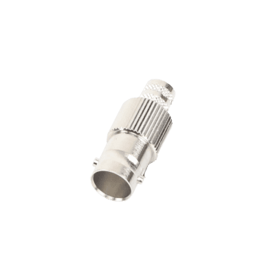 Conector BNC Hembra de 75 Ohm, Anillo Plegable para Cable RG-6/U, Níquel/ Oro/ Teflón.
