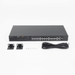 Switch PoE+ no Administrable, hasta 370 Watts Ideal para CCTV, 24 Puertos 10/100 PoE+, 2 Uplinks Gigabit (1 SFP COMBO) RGES126FGSP-AD-2-l