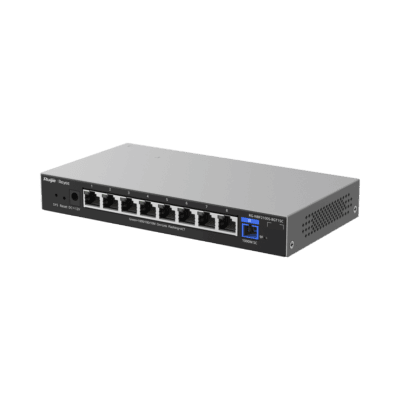 e-Lighten ONU / Switch Hibrido, Capa 2 con un Puerto PON 1G SC/UPC y 8 Puertos Ethernet 1G hasta 100 Clientes