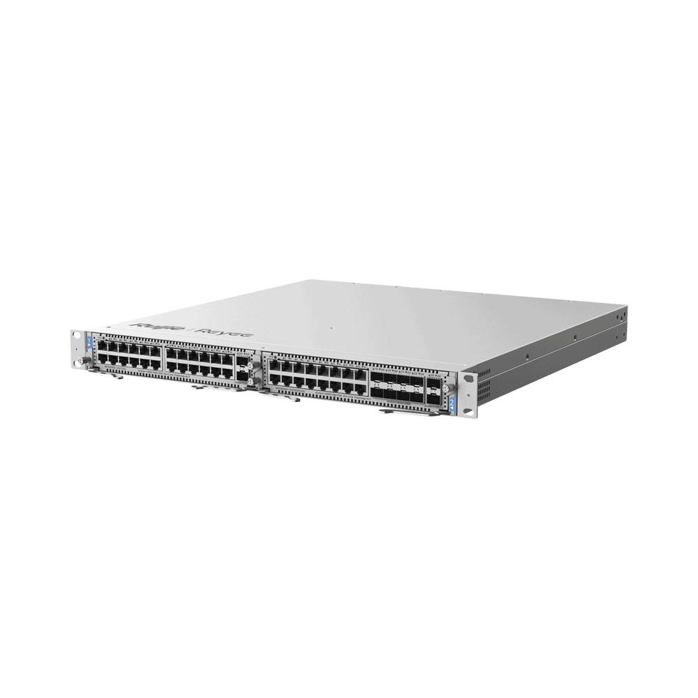 RGNBF6002M-l e-Lighten OLT / Switch Hibrido, Capa 3 con Slots para Tarjetas Modulares. perfecto para migrar a Soluciones de Fibra PON hasta 320 ONUs RG-NBF6002M 1