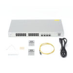 Switch Administrable Capa 3 con 24 puertos Gigabit + 4 SFP+ para fibra 10Gb, gestión gratuita desde la nube RGNBS520024GT4XS-AD-4-l