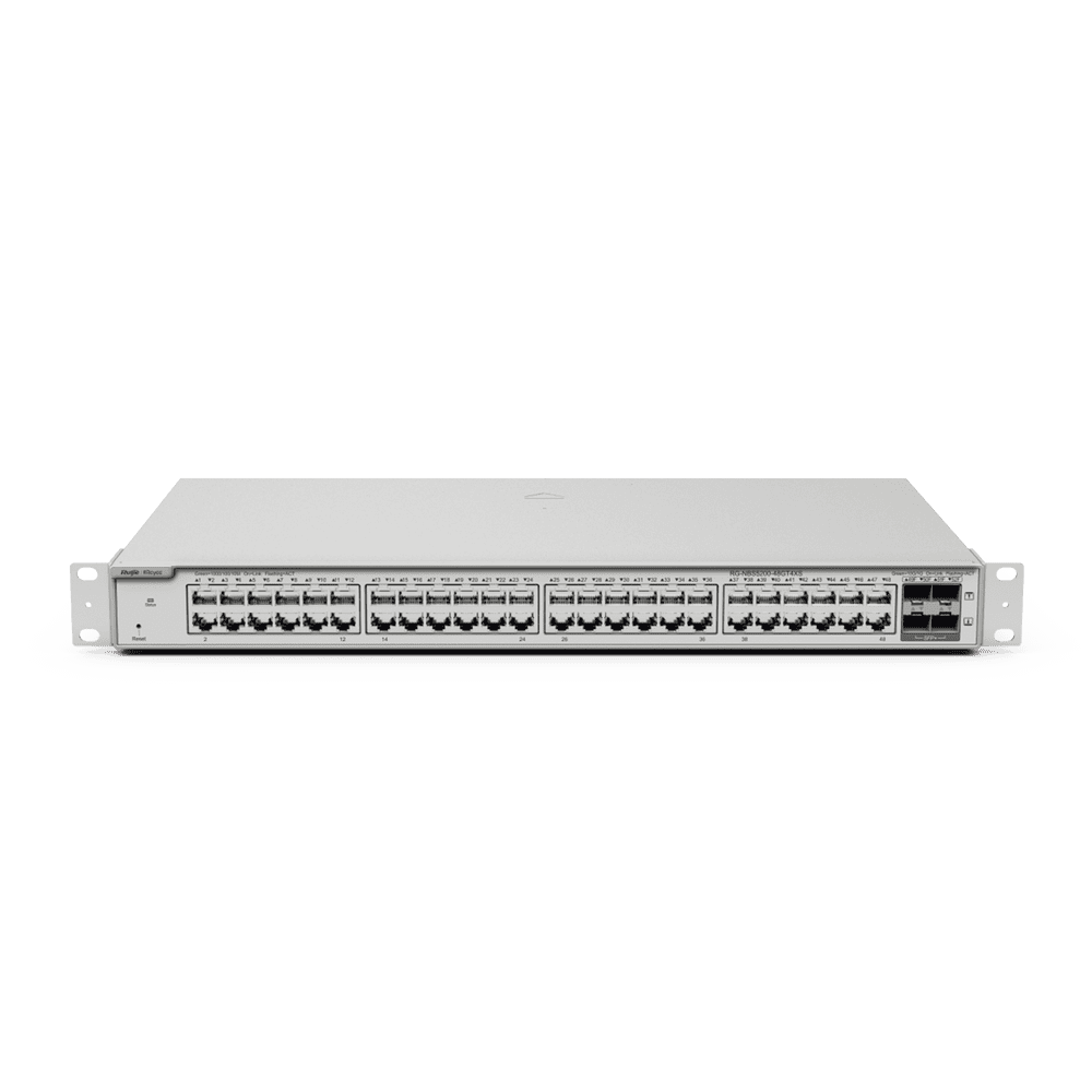 RGNBS520048GT4XS-AD-3-l Switch Administrable Capa 3 con 48 puertos Gigabit + 4 SFP+ para fibra 10Gb, gestión gratuita desde la nube RG-NBS5200-48GT4XS 4