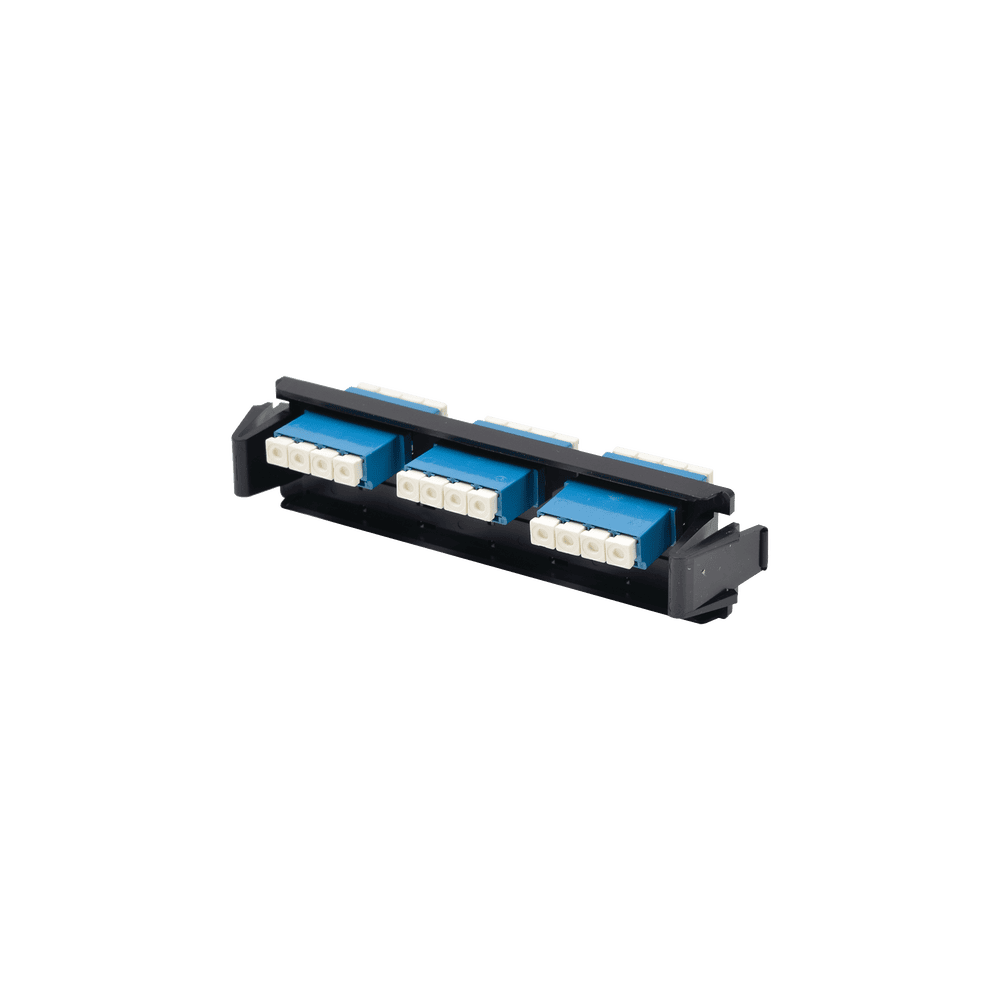 RICFLCU1201C-l Placa Acopladora de Fibra Óptica Quick-Pack, Con 6 Conectores LC/UPC Duplex (12 Fibras), Para Fibra Monomodo, Azul RIC-F-LCU12-01C 1
