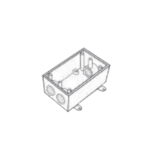 Caja Condulet FS de 3/4" ( 19.05 mm ) con tres bocas a prueba de intemperie. RR0473-l
