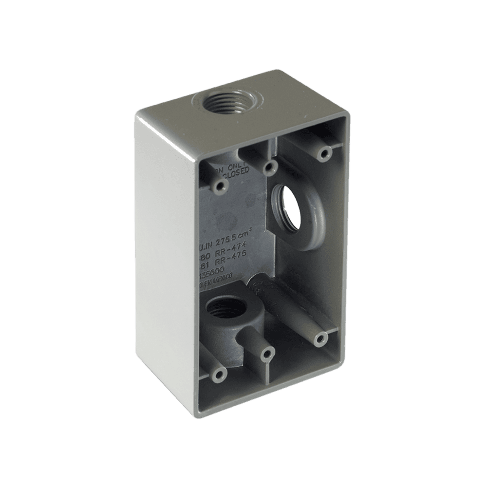 RR2743-l Caja Condulet FS de 1" ( 25.4 mm) con tres bocas a prueba de intemperie. RR-2743 1