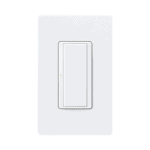 (RadioRA2) Switch on/off RRD-8S-DV-WH de doble voltaje, un solo polo 120V/, 8A/, 1/10HP 3A en motores, apaga y enciende iluminación ó motor, NO requiere cable neutro. RRD8SDVWH-l