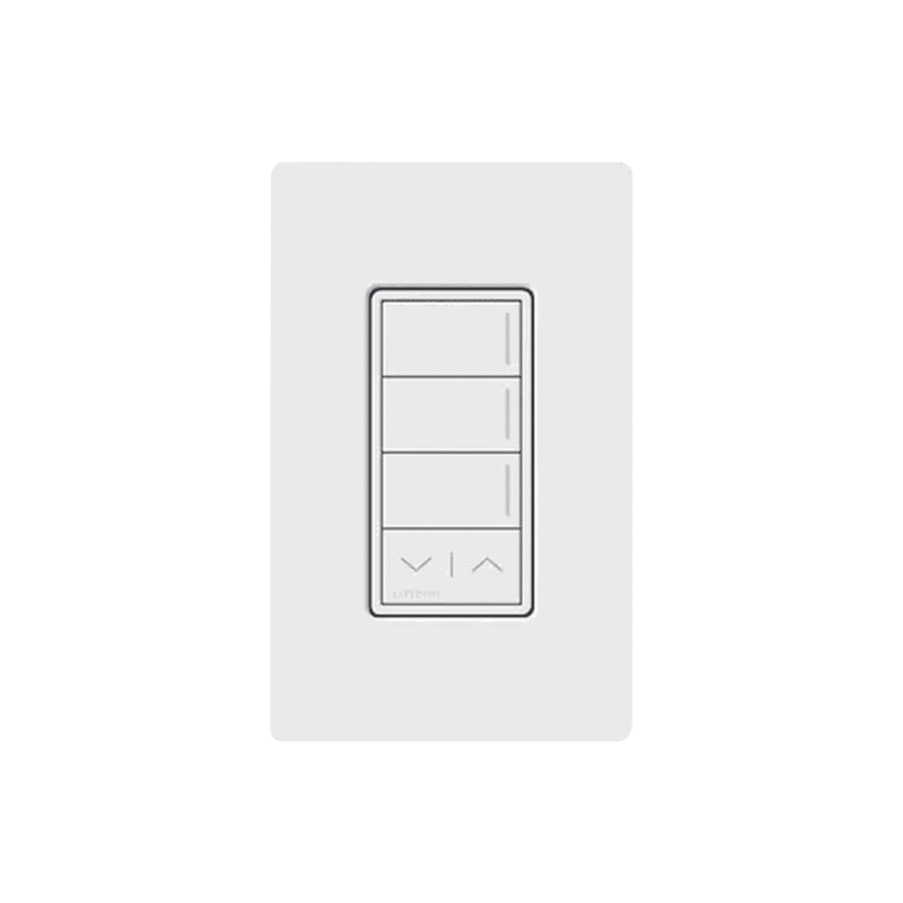 RRSTHN3RLSW-l (RadioRa3) Botonera Sunnata Blanco 3 escenas y 2 botones subir/bajar para Radio RA3, programe escenas diferentes en cada botón. RRSTHN3RLSW 1