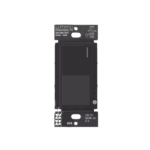 (RadioRA3) Apagador Auxiliar de pared, compañero de apagadores multilocación. Usar en 3 vías o escalera. Color negro. RRSTRSMN-l
