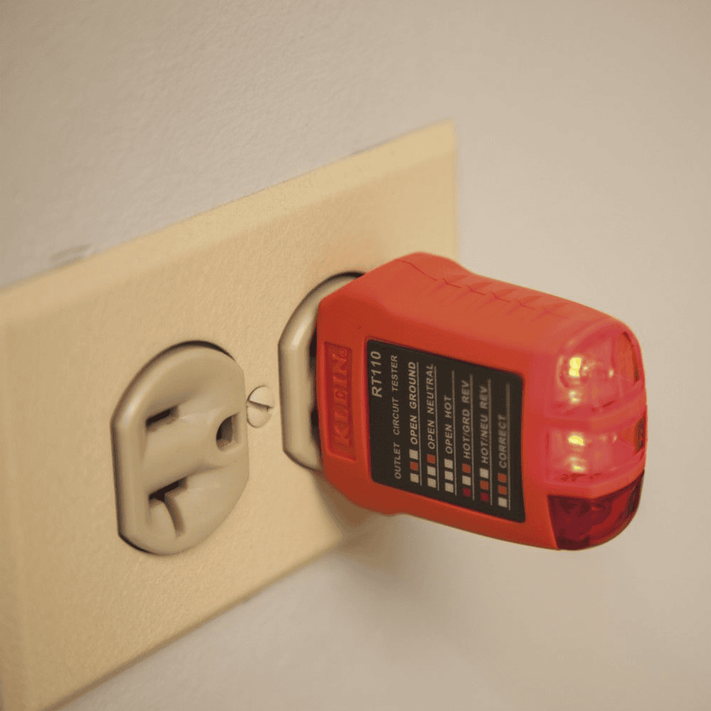 RT110-AD-2-l Probador de Tomacorrientes Estándar, con Secuencia de Luces para Indicar un Cableado Correcto/Incorrecto. RT-110 5