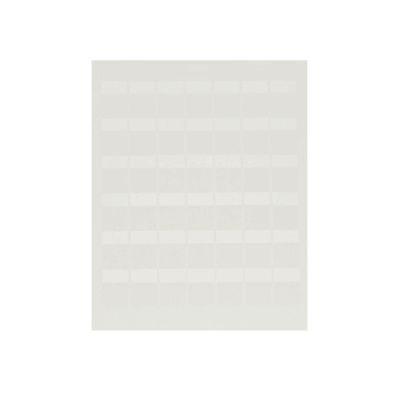 Paquete de Hojas con 2500 Etiquetas de Identificación Auto-Laminadas para Impresora Láser/Inyección de Tinta, para Cables de 4.1 a 8.1 mm de Diámetro (10 - 6 AWG), Color Blanco