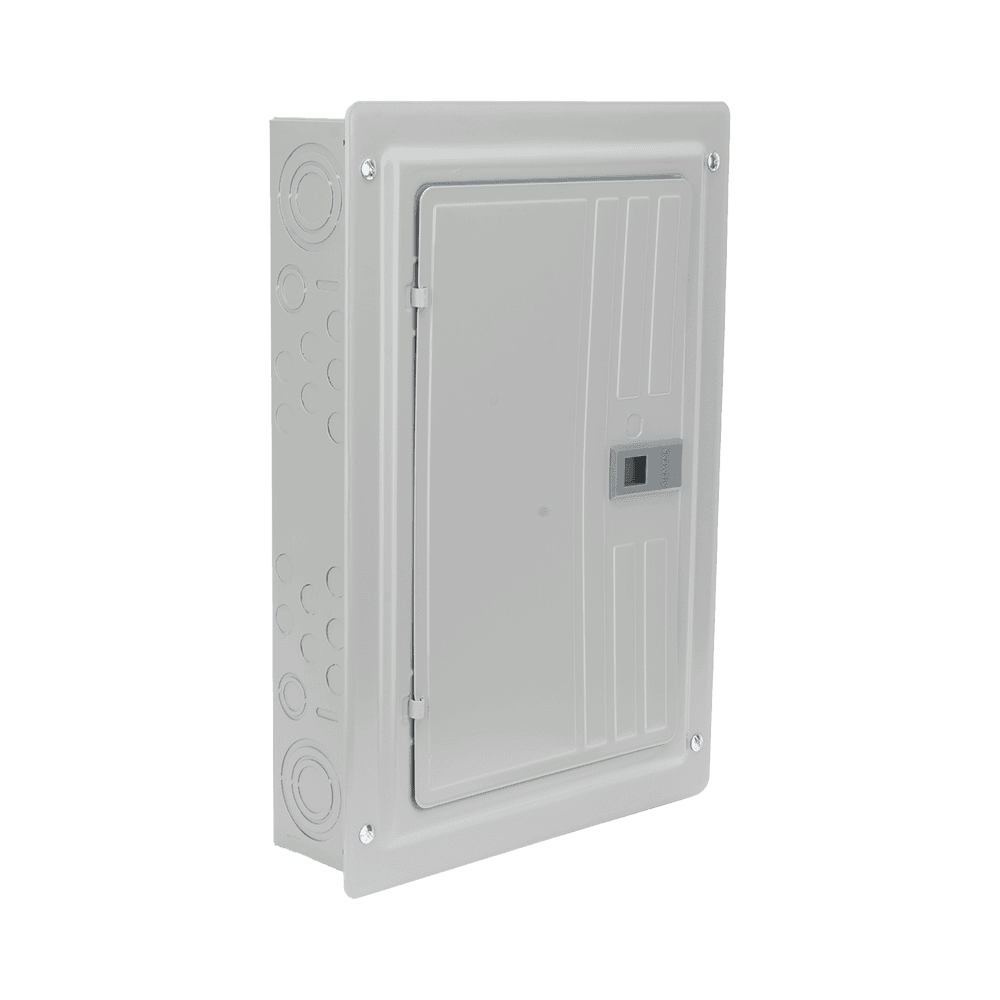 S1224L3125-AD-2-l Centro de carga trifásico 3 Fases, 4 Hilos para interruptores QP, de 12 polos - 24 circuitos, 120/240vca, Barras de aluminio 125 Amp, Nema 1, uso interior. Incluye tapa. S1224L3125 3