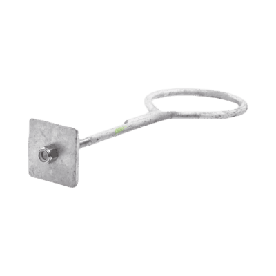 Ancla con Aro, largo: 40 cm. de 1/2" de espesor para Losa o Pared. Galvanizado por Inmersión.