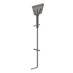 Ancla de Piso Tipo Paleta 7 Orificios para Retenida. Placa: 3/4", Redondo: 1", Altura: 210 cm. Galv. Inmersión. SAZ90G7R-l