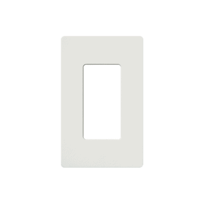 Tapa Color Blanco Satin para interruptor o dimmer Lutron, 1 gang, limpio y moderno