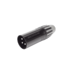 XLR conector de cable macho, carcasa enchapada en negro, contactos enchapados en plata SCMM3B-AD-1-l