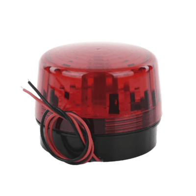 Luz Estroboscópica LED (35) / Patrones de Parpadeo Ajustables / 8 Patrones / Batería de Respaldo / 12-24 Vcc/Vca / Resistente al Clima IP66/IP55
