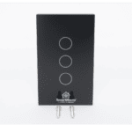 (Wifi) Apagador switch inalámbrico WIFI, control de 3 regresos de carga, 110V SHS413W-AD-3-l