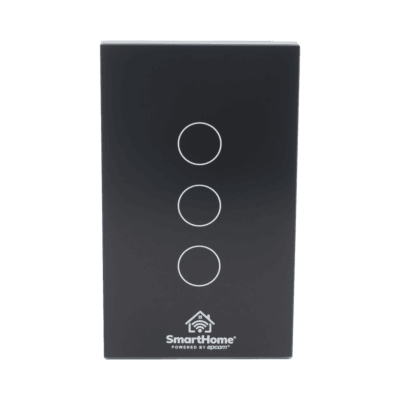 (Wifi) Apagador switch inalámbrico WIFI, control de 3 regresos de carga, 110V