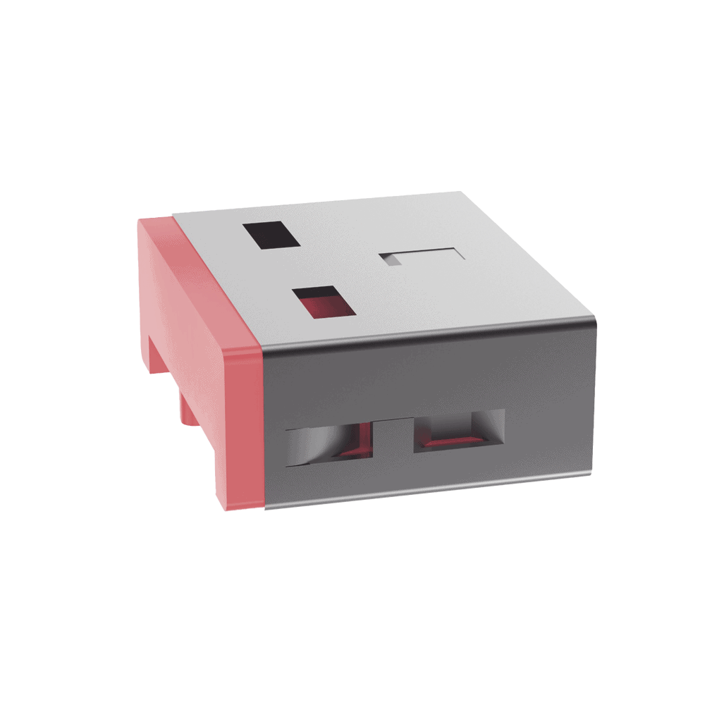 SKUSBAV-LAT-IZQ-l Dispositivo de Bloqueo Smartkeeper, Para Puertos USB-A, Color Rojo SKUSBA-V 3