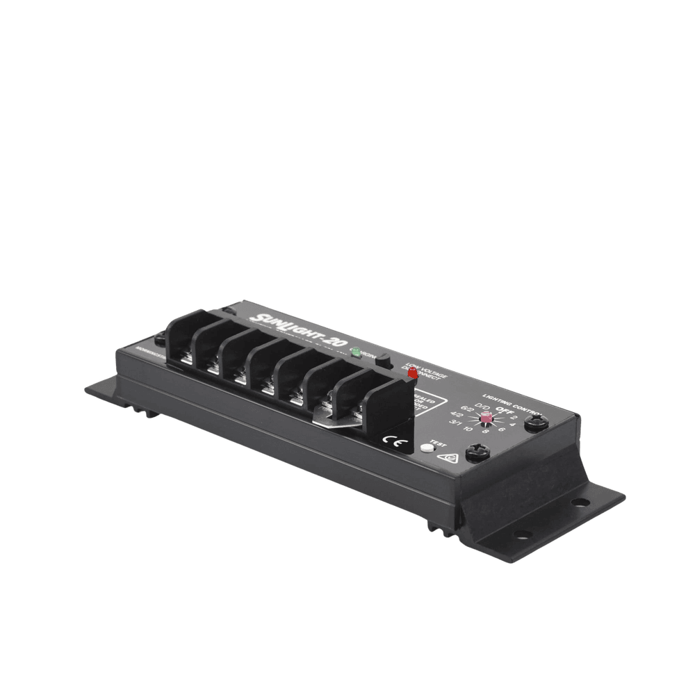 SL20L12V-AD-3-l Controlador Solar para Iluminación de Luz Mercurial, Estaciones de Autobús y Señalamientos 20 A, 12 Vcc. SL-20L-12V 4
