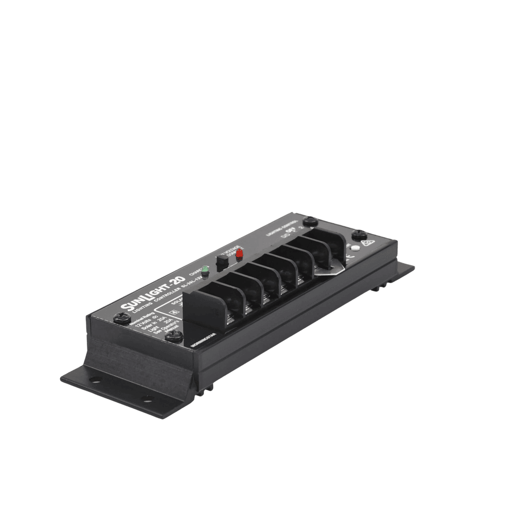 SL20L12V-AD-4-l Controlador Solar para Iluminación de Luz Mercurial, Estaciones de Autobús y Señalamientos 20 A, 12 Vcc. SL-20L-12V 5