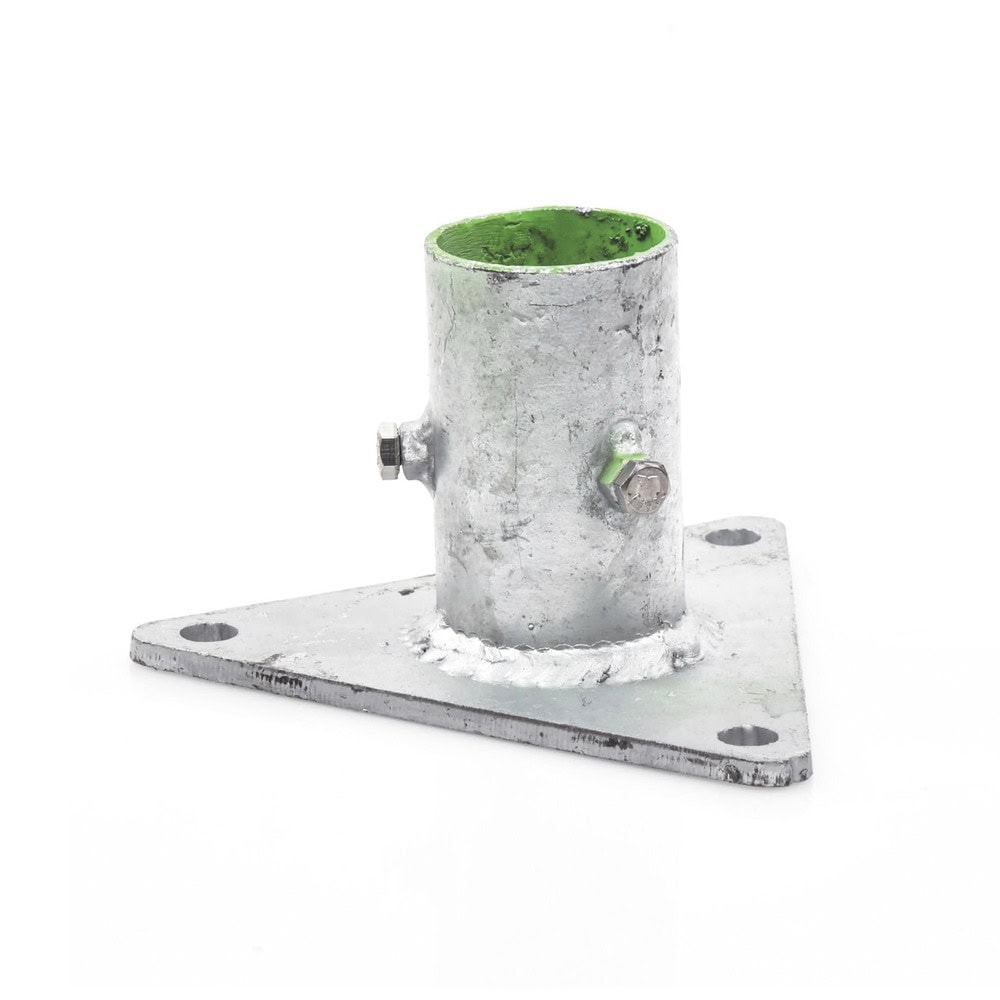 SLMBA5G-AD-3-l Base Triangular para Mástil de 1" a 2" con Opresores. Galvanizado por Inmersión en Caliente. SLM-BA-5G 4