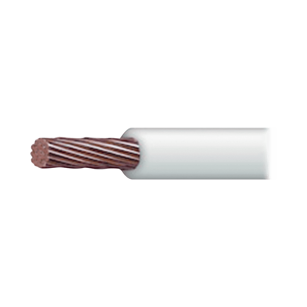 SLY287WHT_100-l Cable Eléctrico de Cobre Recubierto THW-LS Calibre 4 AWG 19 Hilos Color Blanco (100 metros) SLY-287-WHT/100 1