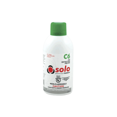 Lata De Gas De Monóxido De Carbono (CO) Genuino Para Prueba De Detectores De CO, Uso Manual o En Dispensadores SOLO-330/SOLO-332, Listado UL
