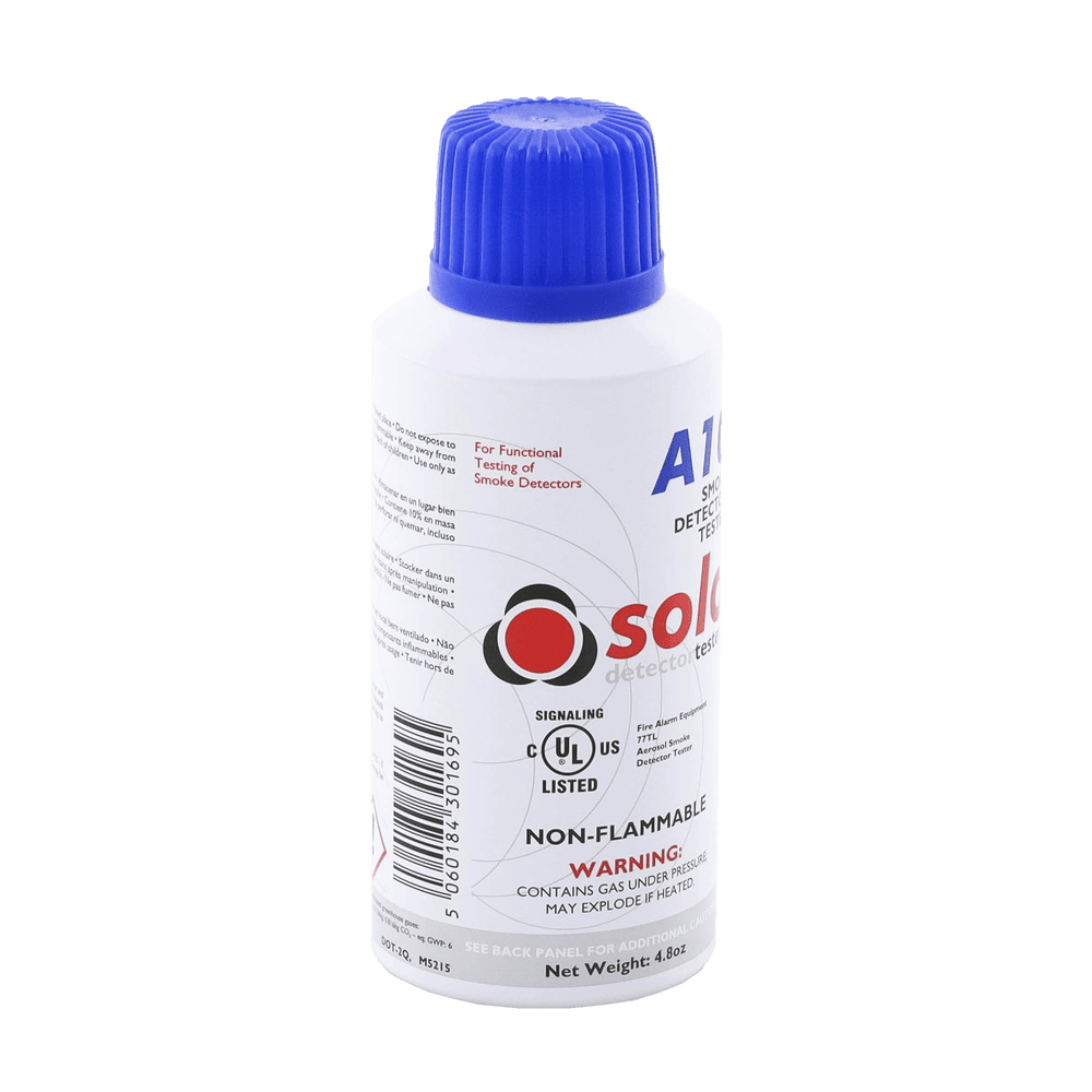 SOLOA10-AD-4-l Lata De Humo Sintético En Aerosol Para Prueba De Detectores Puntuales, No Tóxico, No Inflamable, Libre De Silicona, 100%Biodegradable, No Contamina Los Detectores, Uso Manual o En Dispensadores SOLO-330/SOLO-332, Listado UL SOLO-A10 5