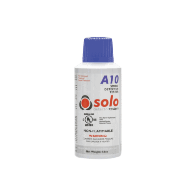 Lata De Humo Sintético En Aerosol Para Prueba De Detectores Puntuales, No Tóxico, No Inflamable, Libre De Silicona, 100%Biodegradable, No Contamina Los Detectores, Uso Manual o En Dispensadores SOLO-330/SOLO-332, Listado UL