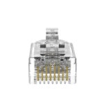 Plug RJ45 Cat6/6A, Para Cable UTP de Calibre 28 AWG (Diámetro Reducido), Chapado en Oro de 50 Micras, Paquete de 100 Piezas SP628C-AD-1-l